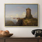 Italian Coast Scene with Ruined Tower, 1838 - Floater Framed Canvas Print