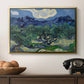 Olive Trees with the Alpilles in the Background, 1889 - Floater Framed Canvas Print