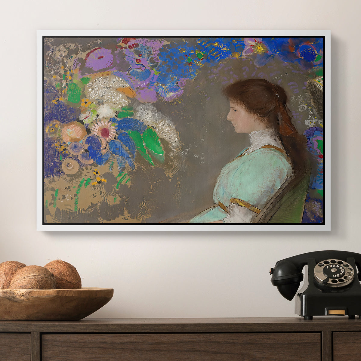 Portrait of Violette Heymann, 1910 - Floater Framed Canvas Print