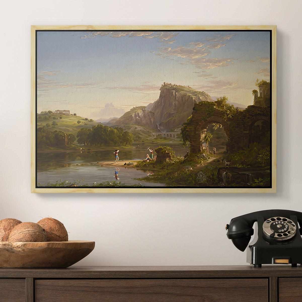 L'Allegro, 1845 - Floater Framed Canvas Print