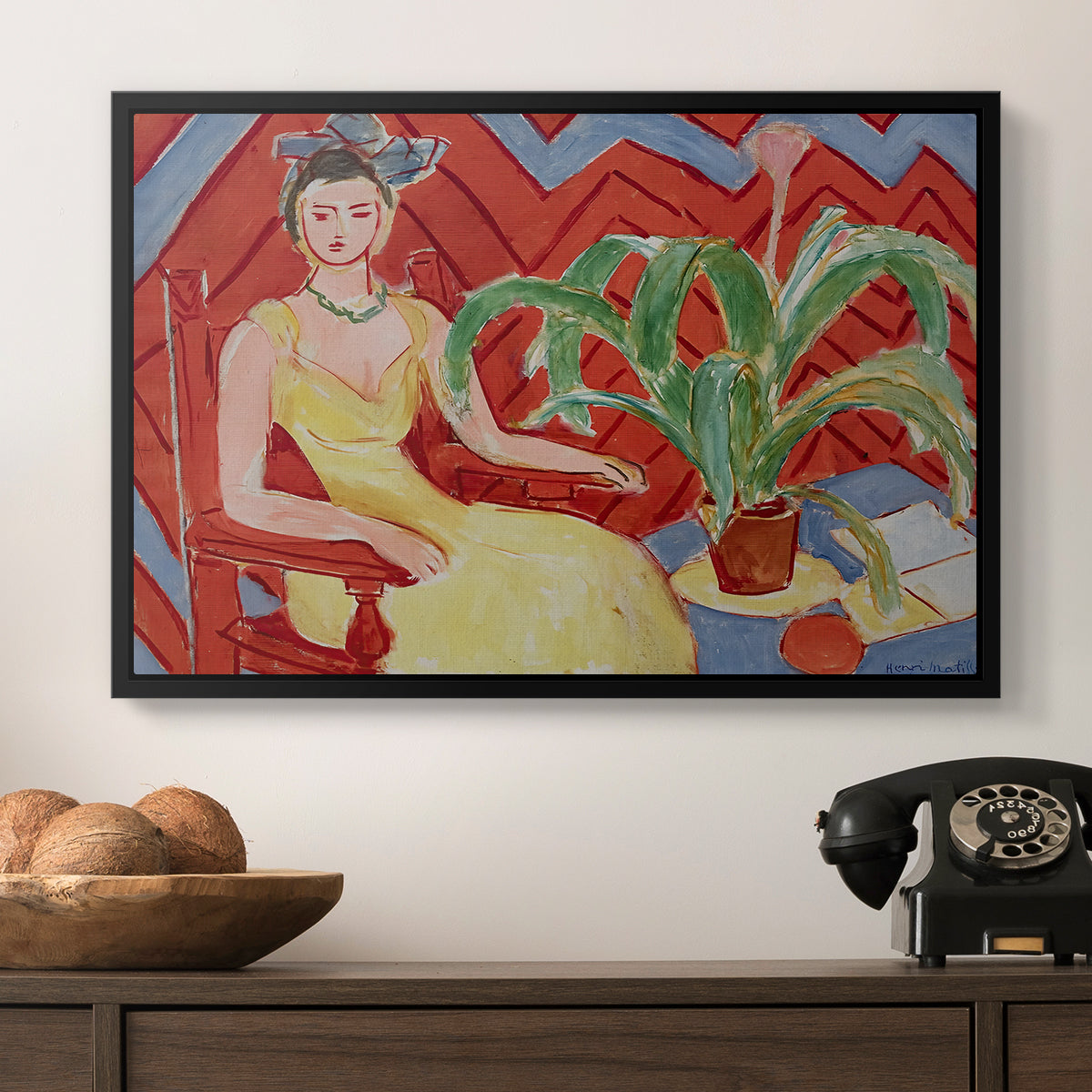 Michaella, 1943 - Floater Framed Canvas Print