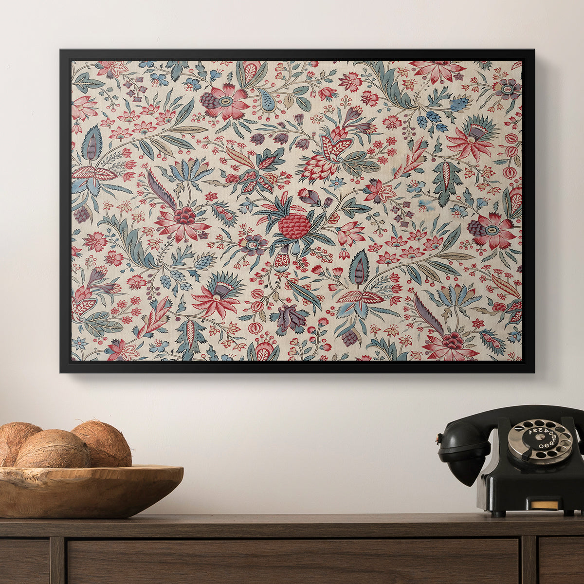 Anaras - Cream, c. 1775-1800 - Floater Framed Canvas Print