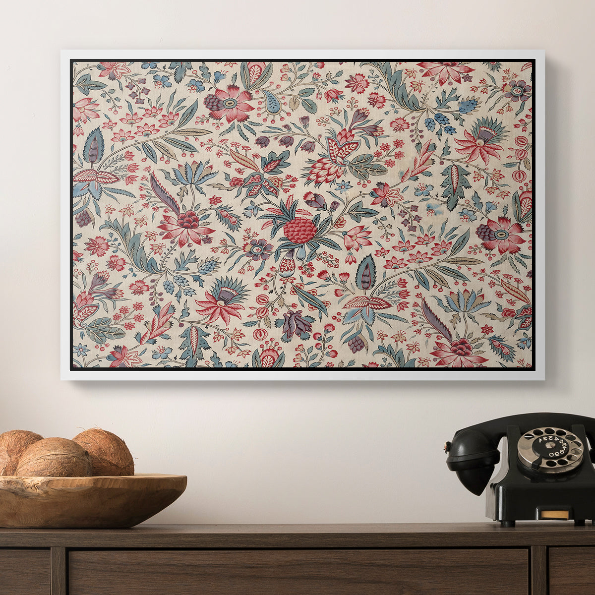 Anaras - Cream, c. 1775-1800 - Floater Framed Canvas Print