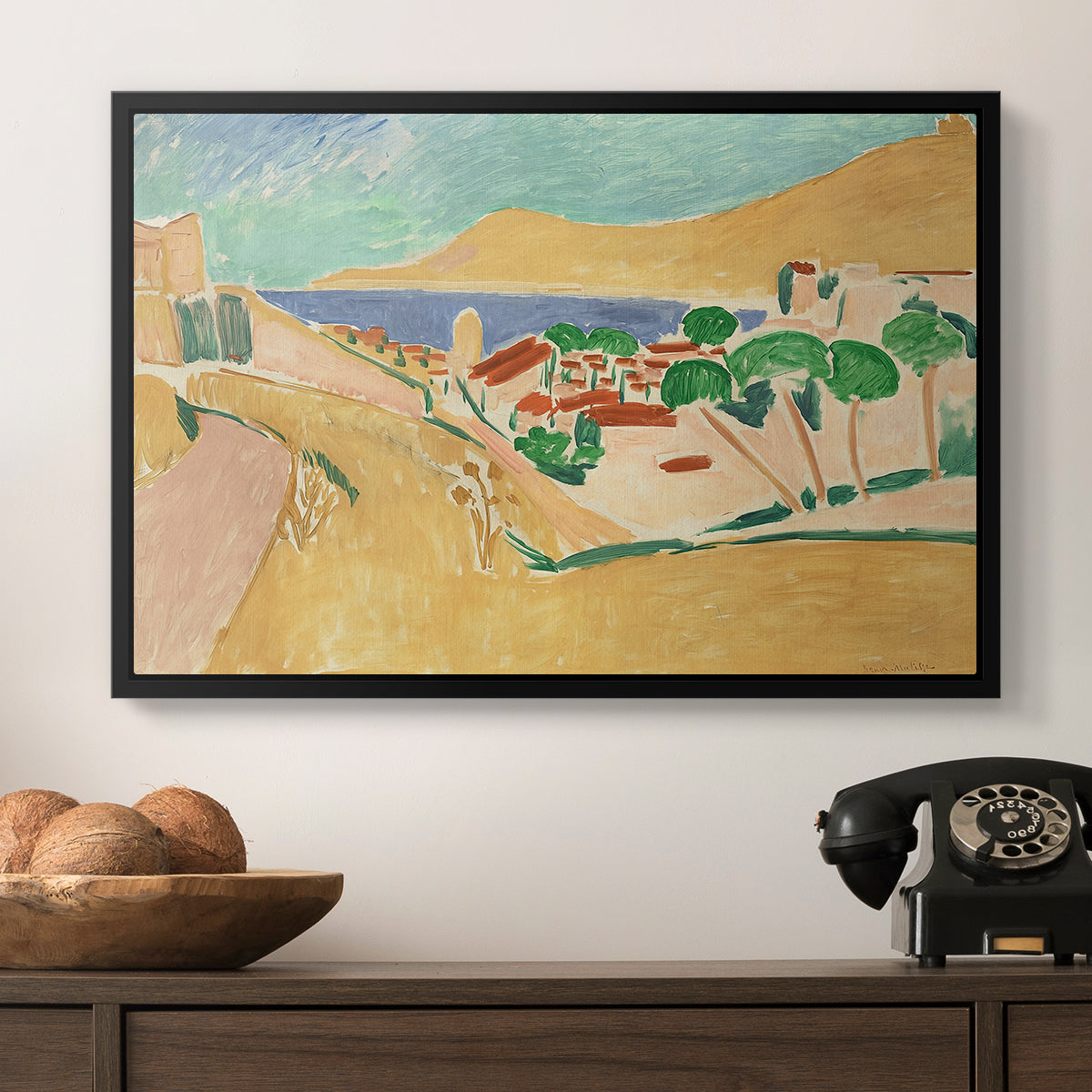 Collioure in August, c. 1911 - Floater Framed Canvas Print