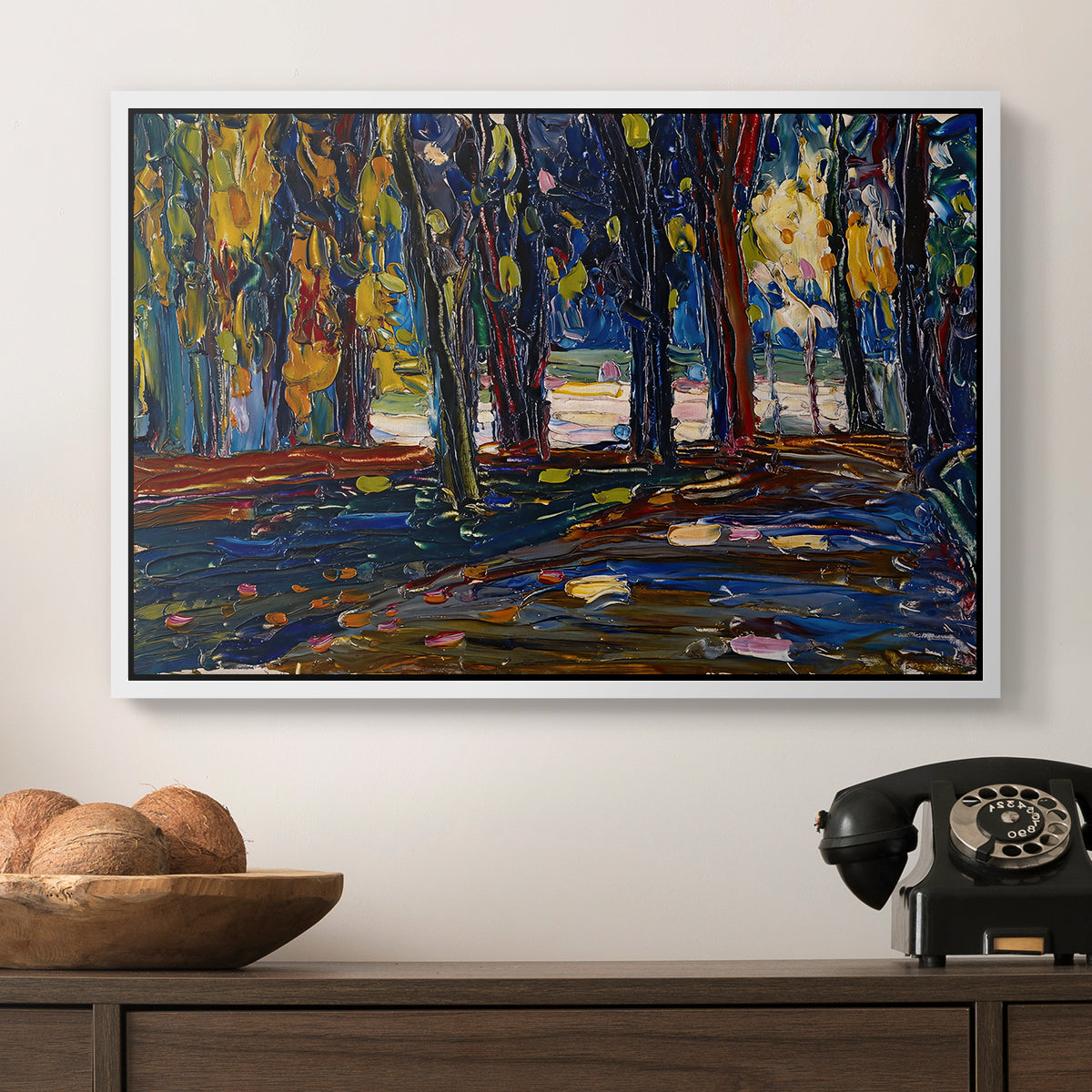 Autumn Study, 1908 - Floater Framed Canvas Print