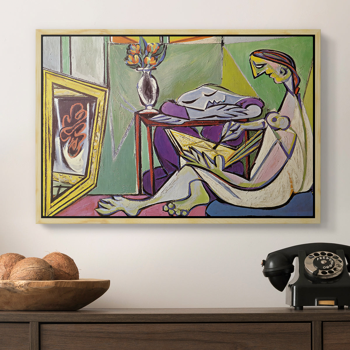The Muse, 1935 - Floater Framed Canvas Print