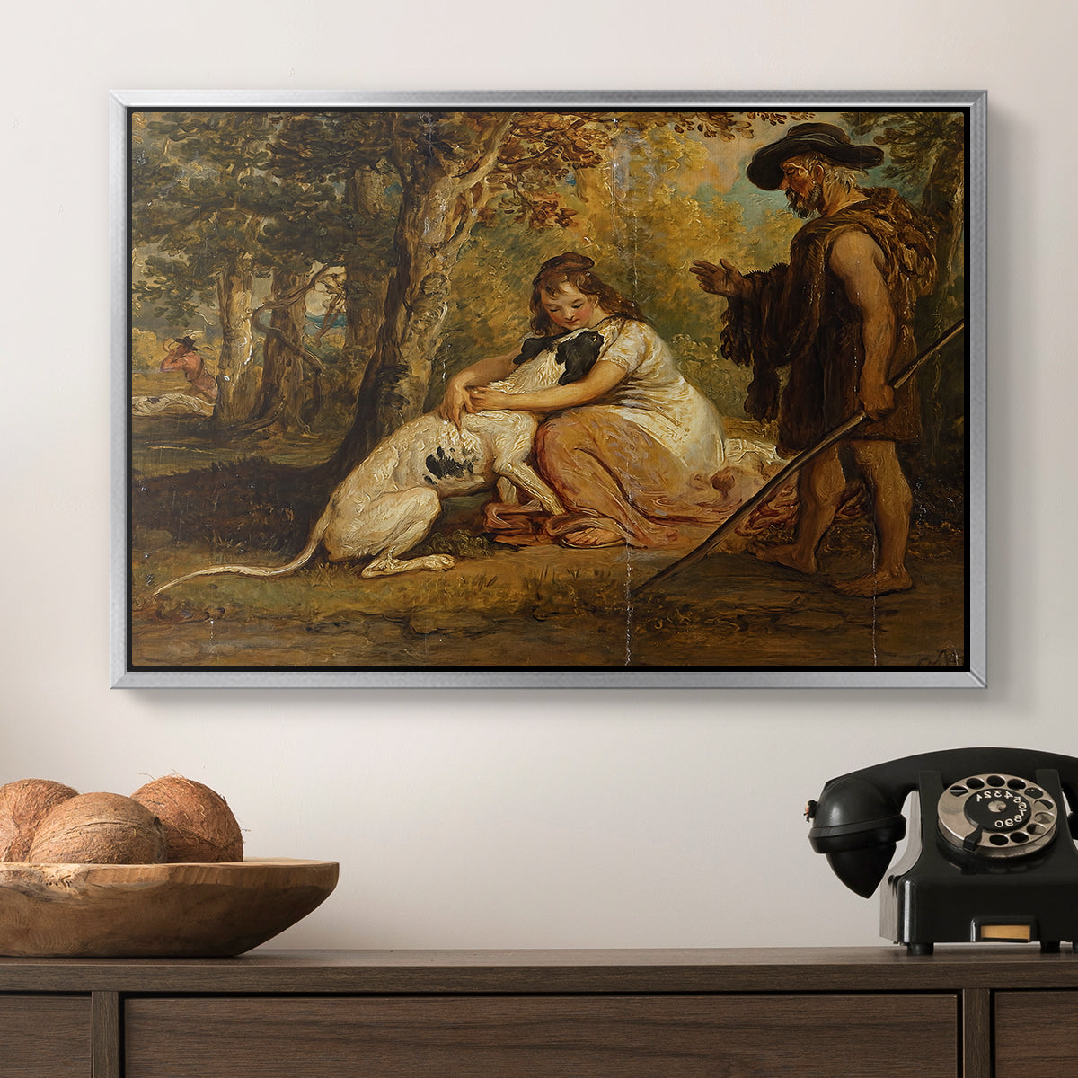 Measure for Measure, or The Biter Bit, 1840 - Floater Framed Canvas Print