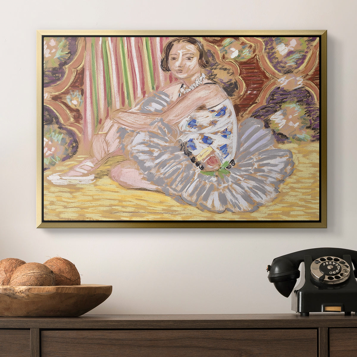 The Dancer (La danseuse), c. 1927 - Floater Framed Canvas Print