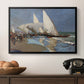 The Beach at Valencia, 1908 - Floater Framed Canvas Print