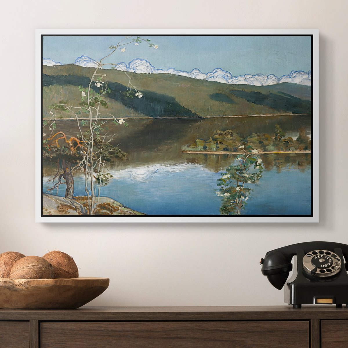 Thunderclouds on the Horizon, 1897 - Floater Framed Canvas Print