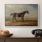 Dr. Syntax, a Bay Racehorse, Standing in a Coastal Landscape, an Estuary Beyond, c. 1820 - Floater Framed Canvas Print