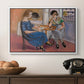 Domino Players, 1921 - Floater Framed Canvas Print