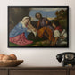 The Holy Family with a Shepherd, c. 1510 - Floater Framed Canvas Print