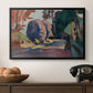 The Luxembourg Gardens, 1901 - Floater Framed Canvas Print