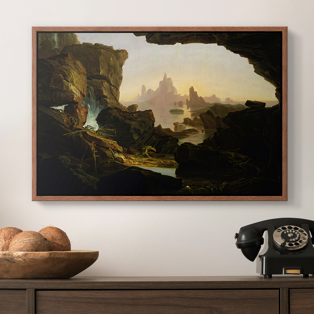 The Subsiding of the Waters of the Deluge, 1829 - Floater Framed Canvas Print