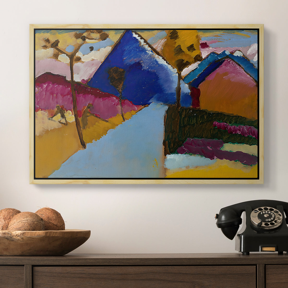 Kochel Straight Street, 1909 - Floater Framed Canvas Print