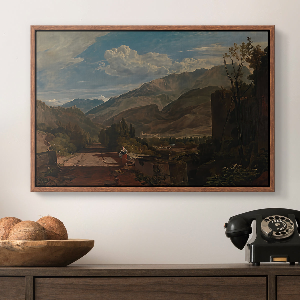 Bonneville, Savoy, 1803 - Floater Framed Canvas Print