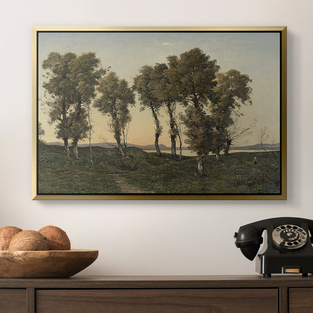 Autumn Evening, 1894 - Floater Framed Canvas Print