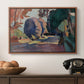 The Luxembourg Gardens, 1901 - Floater Framed Canvas Print