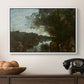 Souvenir of the Environs of Lake Nemi, 1865 - Floater Framed Canvas Print