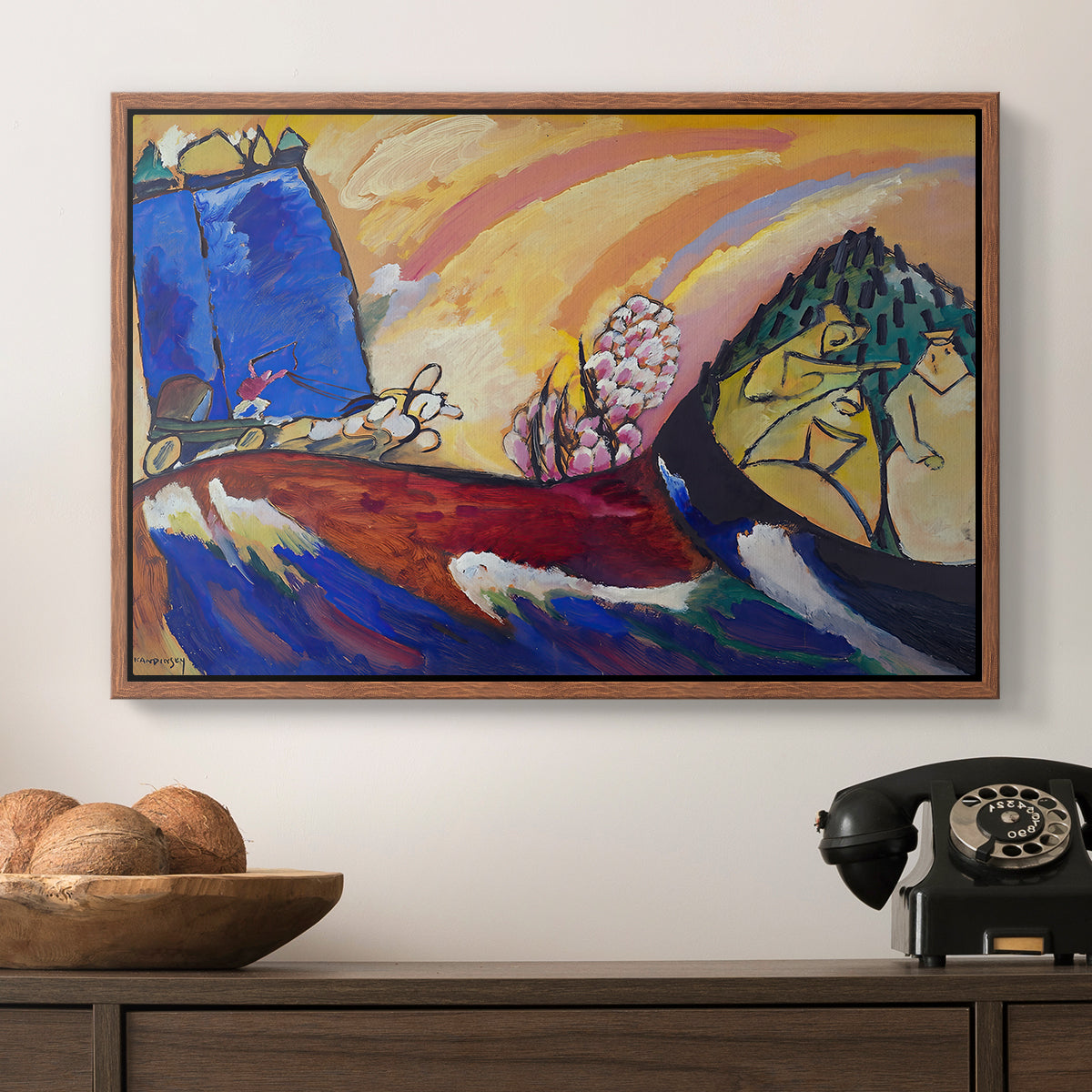 Painting with Troika, 1911 - Floater Framed Canvas Print