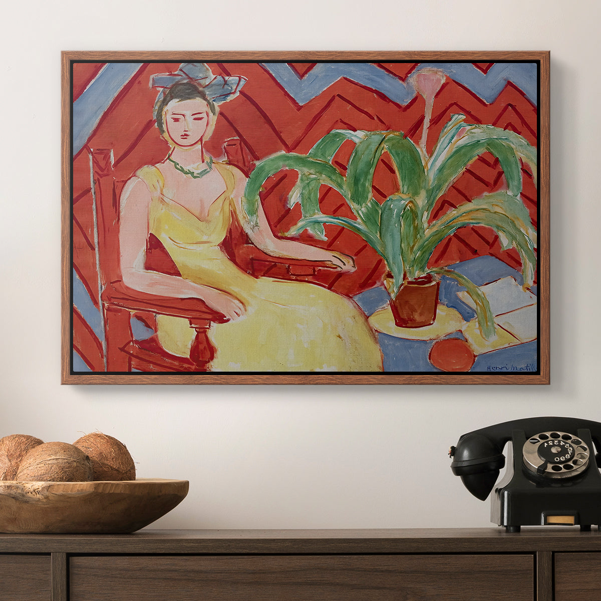 Michaella, 1943 - Floater Framed Canvas Print