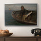 Fishermen from Rügen, 1882 - Floater Framed Canvas Print
