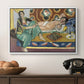 Odalisques Playing Checkers (Odalisques jouant aux dames), 1928 - Floater Framed Canvas Print
