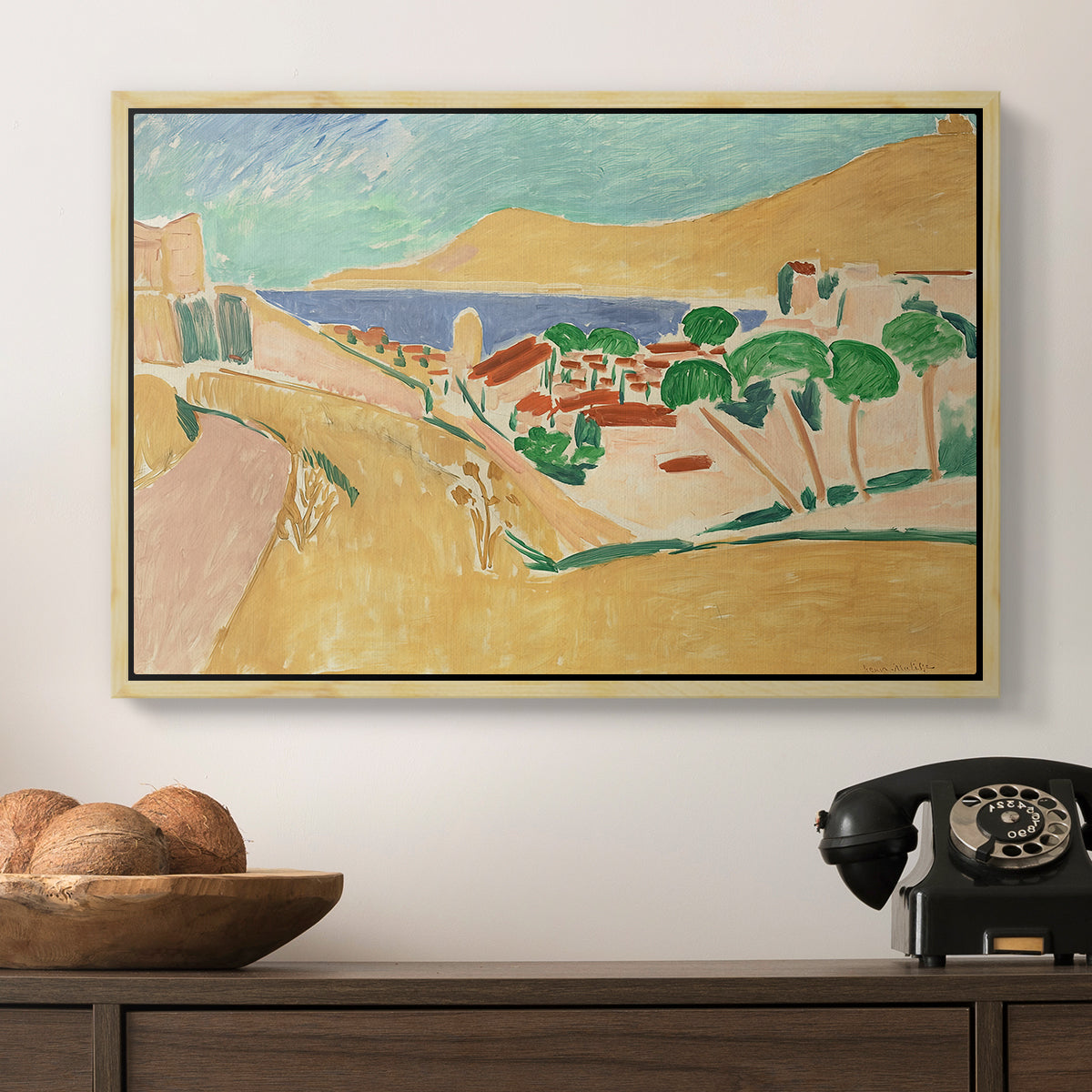Collioure in August, c. 1911 - Floater Framed Canvas Print