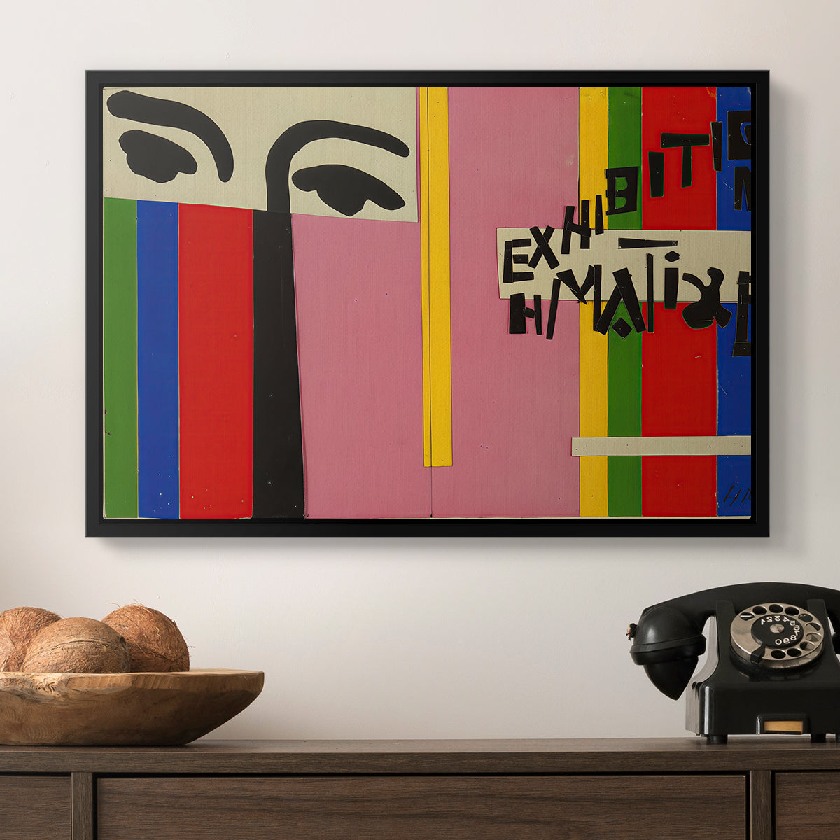 Design for Cover of Exhibition Catalogue, 1951 - Floater Framed Canvas Print