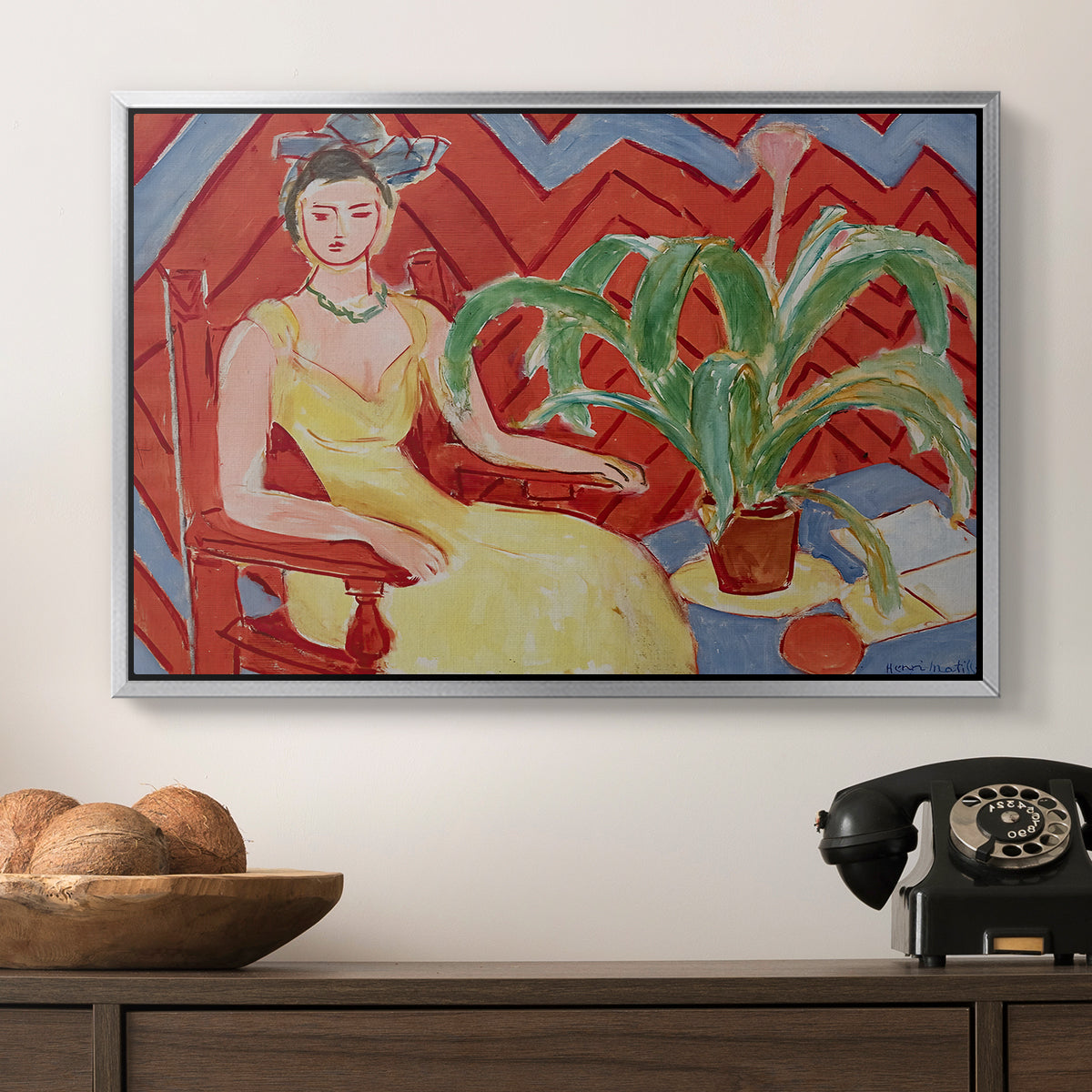 Michaella, 1943 - Floater Framed Canvas Print