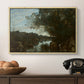 Souvenir of the Environs of Lake Nemi, 1865 - Floater Framed Canvas Print