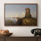 Italian Coast Scene with Ruined Tower, 1838 - Floater Framed Canvas Print