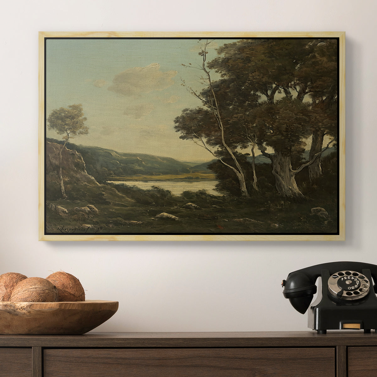 Landscape, 1898 - Floater Framed Canvas Print