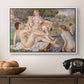 The Large Bathers, 1884-1887 - Floater Framed Canvas Print