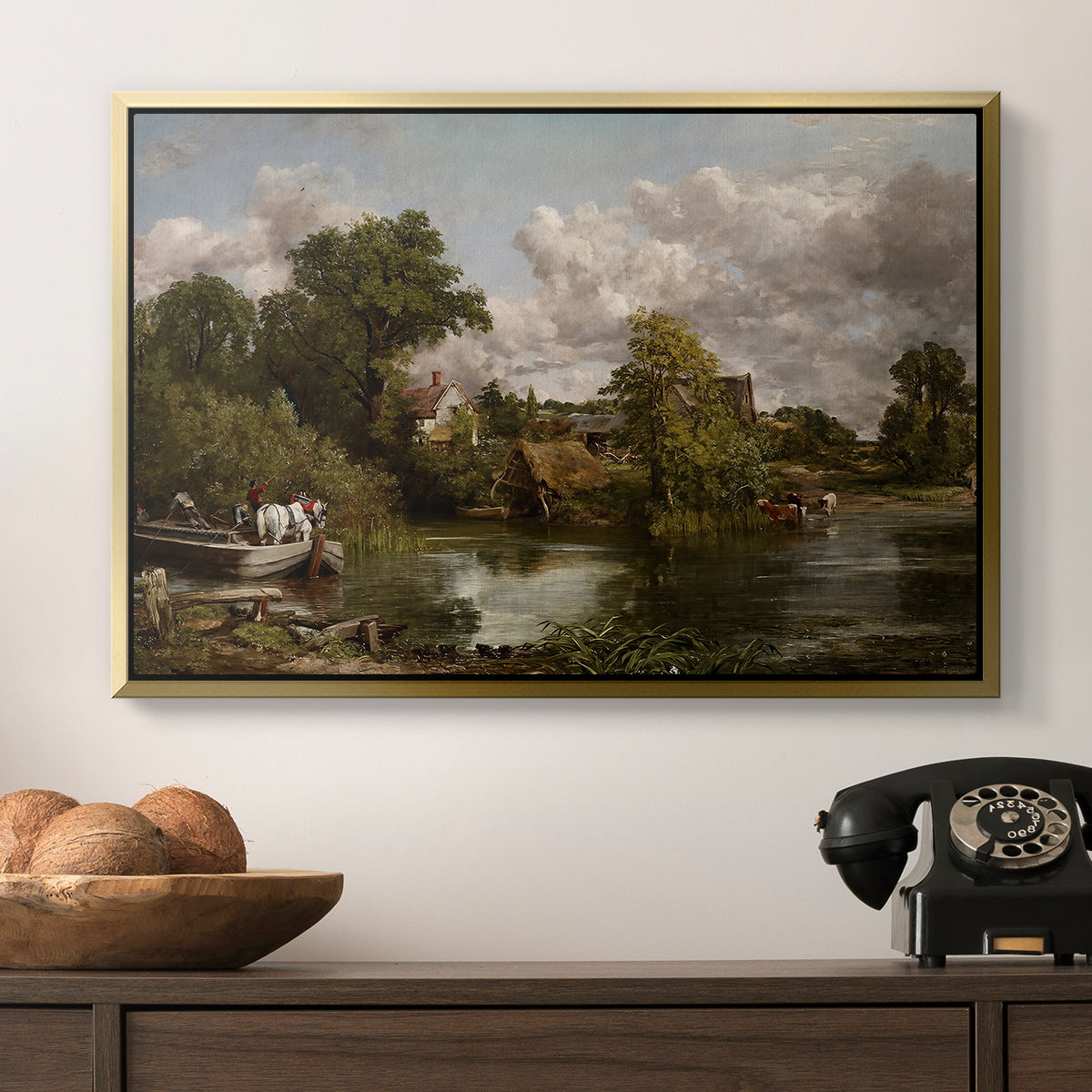 The White Horse, 1819 - Floater Framed Canvas Print