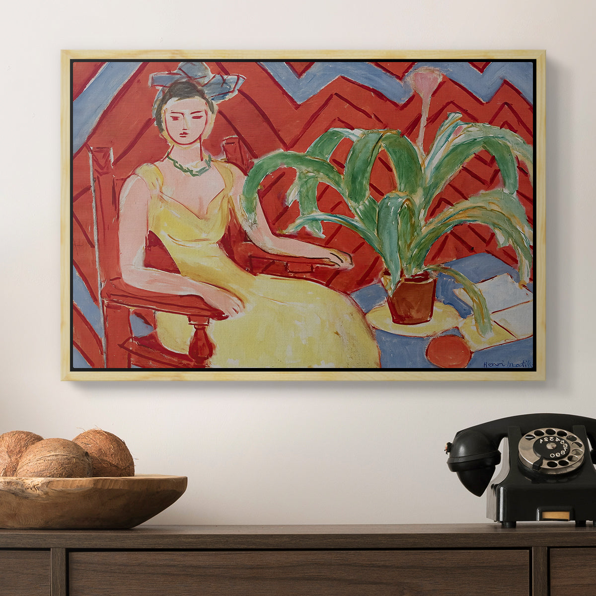 Michaella, 1943 - Floater Framed Canvas Print