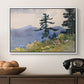 North Woods Club, Adirondacks, 1892 - Floater Framed Canvas Print