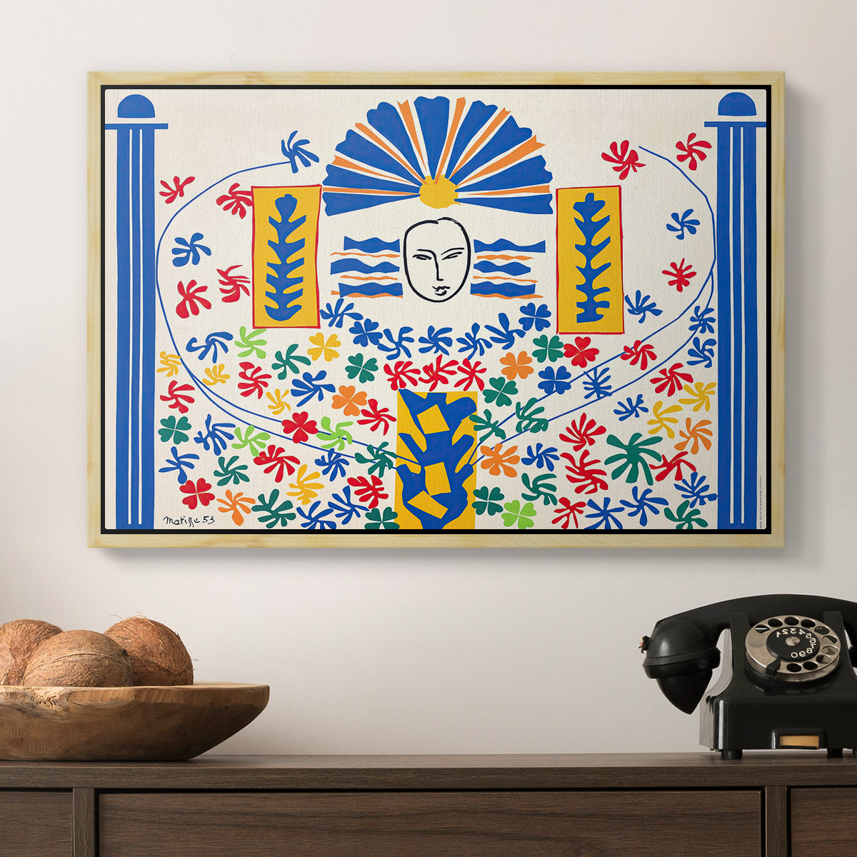 Apollo (Apollon), 1953 - Floater Framed Canvas Print
