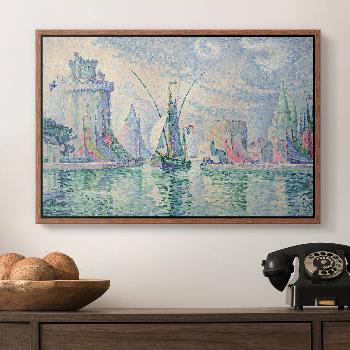 The Green Towers (Les tours vertes, la Rochelle), 1913 - Floater Framed Canvas Print
