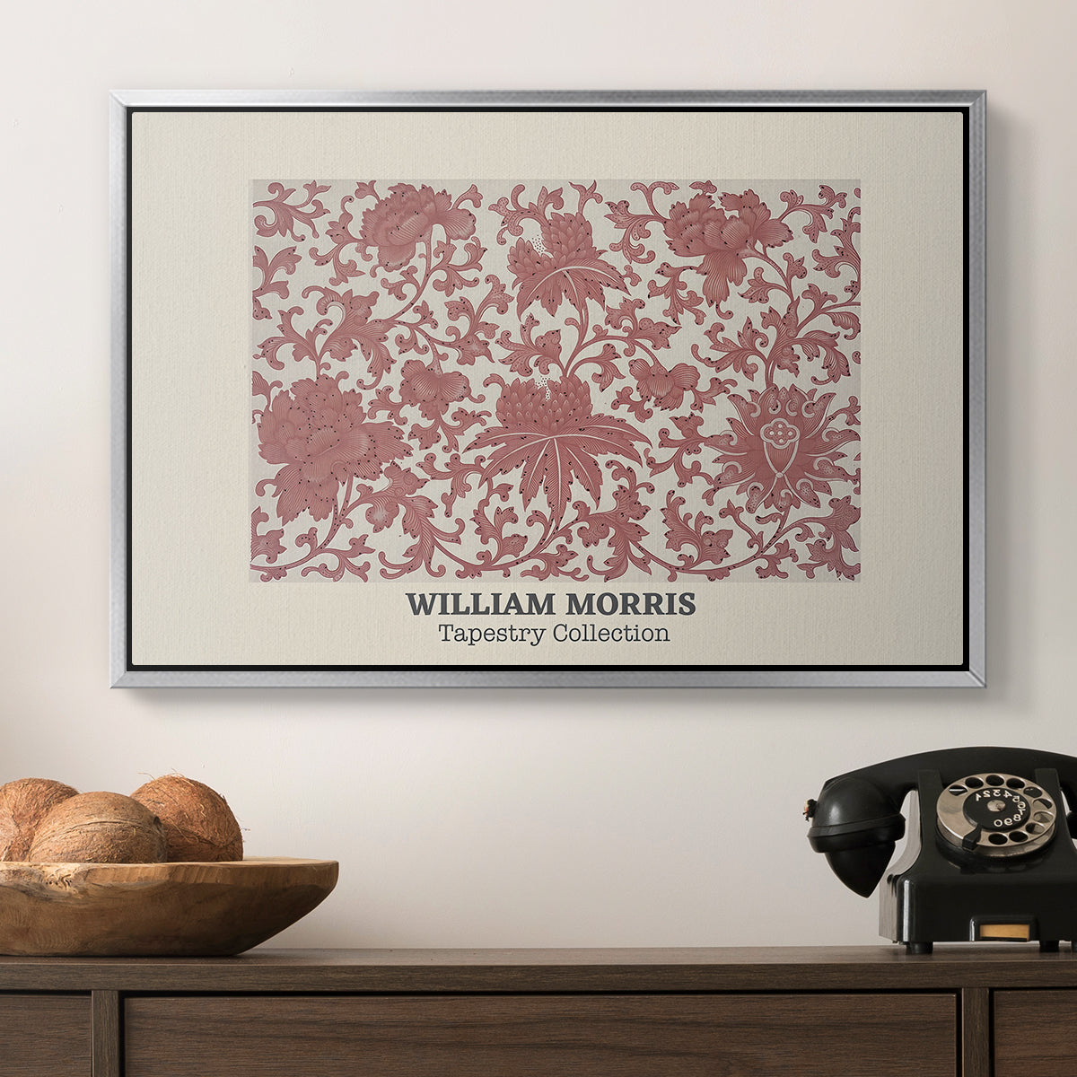 Examples of Chinese Ornament, Pl. XCIII (Morris Inspired), 1867 - Floater Framed Canvas Print