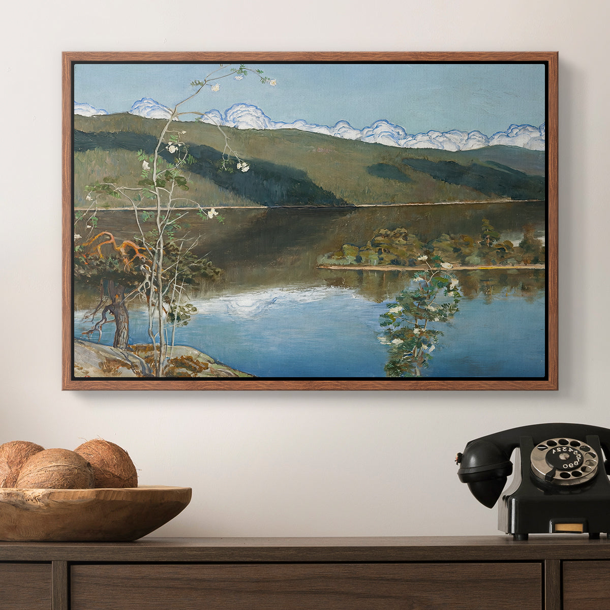 Thunderclouds on the Horizon, 1897 - Floater Framed Canvas Print