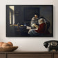 Girl Interrupted at Her Music, c. 1658-1659 - Floater Framed Canvas Print