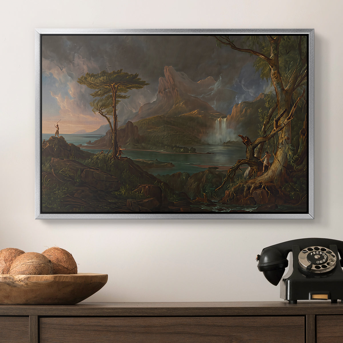 A Wild Scene, 1831-1832 - Floater Framed Canvas Print