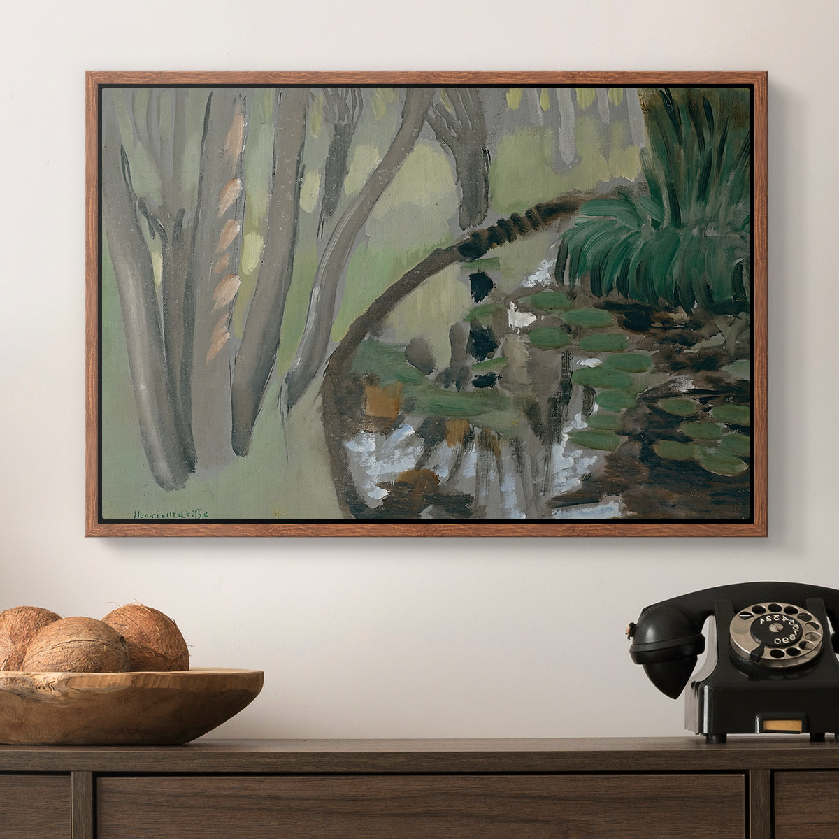 The Stream, Maintenon, 1918 - Floater Framed Canvas Print