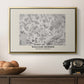 Fleurs, 1866 (Morris Inspired) - Floater Framed Canvas Print
