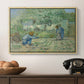 First Steps after Millet, 1890 - Floater Framed Canvas Print