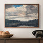 The Lone Boat, North Woods Club, Adirondacks, 1892 - Floater Framed Canvas Print