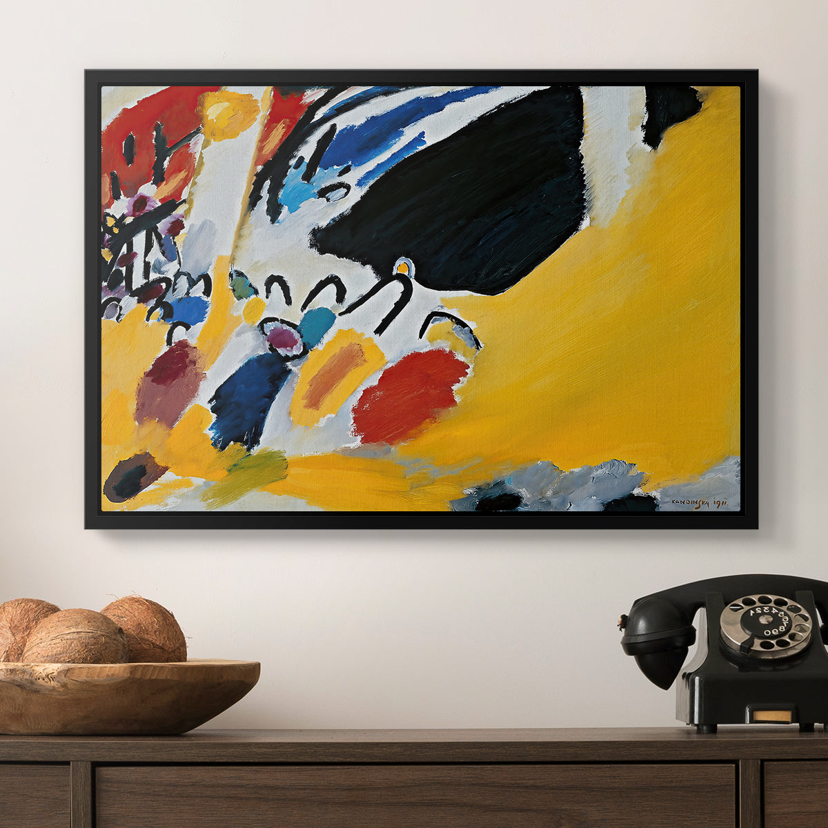 Impression III (Concert), 1911 - Floater Framed Canvas Print