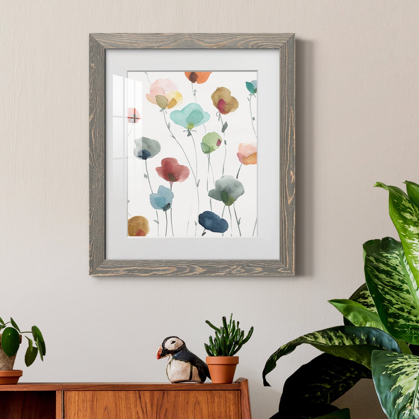 Lollipop Garden I - Premium Framed Print - Distressed Barnwood Frame - Ready to Hang